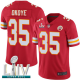 Kansas City Chiefs #35 Christian Okoye Red Team Color Super Bowl LIV Bound Men's Stitched NFL Vapor Untouchable Limited Jersey