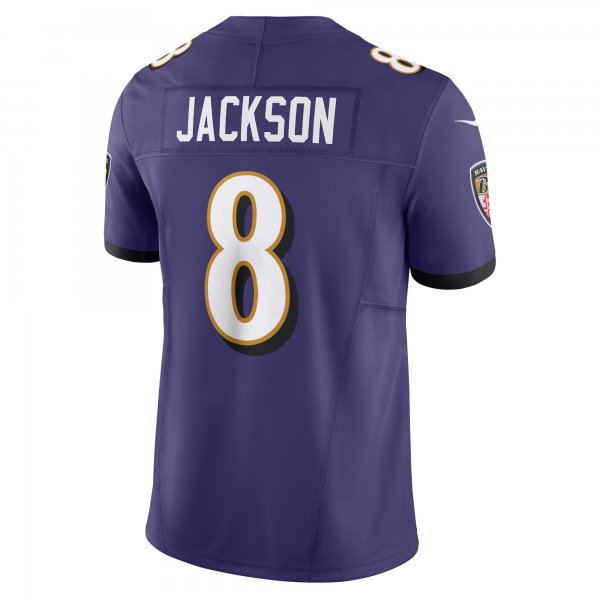 Men's Baltimore Ravens Lamar Jackson Nike Purple Vapor F.U.S.E. Limited Jersey