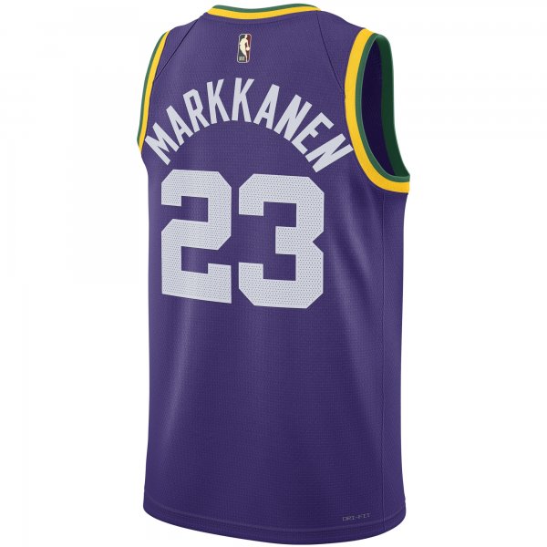 Unisex Utah Jazz Lauri Markkanen Nike Purple 2023/24 Swingman Replica Jersey - Classic Edition