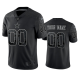 Dallas Cowboys Custom Black Reflective Limited Jersey #00