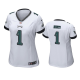 Women's Nike Philadelphia Eagles Jalen Hurts #1 Game White NFL Jersey