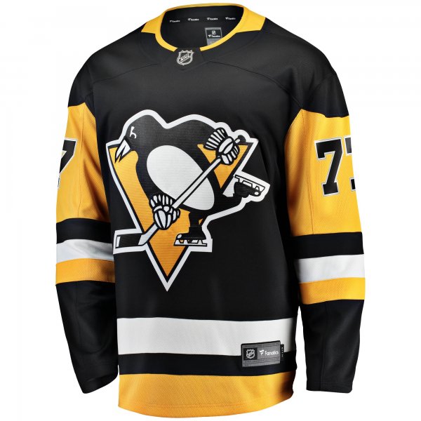 Men's Pittsburgh Penguins Jeff Carter Fanatics Black Home Breakaway Replica Jersey