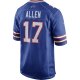 Men's Buffalo Bills Josh Allen Nike Royal Team Game Player Jersey