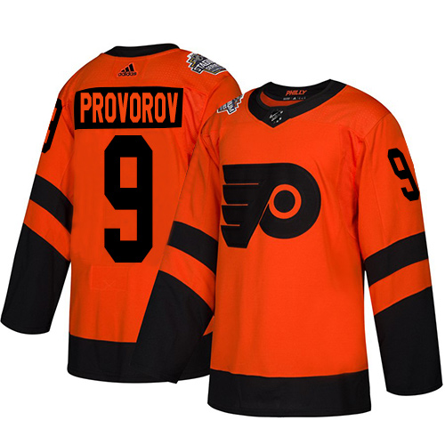 Adidas Philadelphia Flyers #9 Ivan Provorov Orange 2019 Stadium Series Stitched NHL Jersey