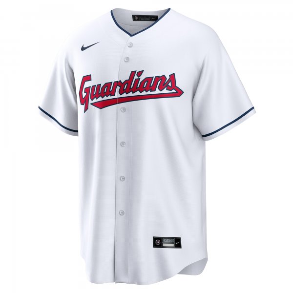 Men's Cleveland Guardians #0 Andres Gimenez Nike White Home  Replica Player Jersey