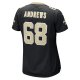 Women's New Orleans Saints Josh Andrews Nike Black Game Player Jersey