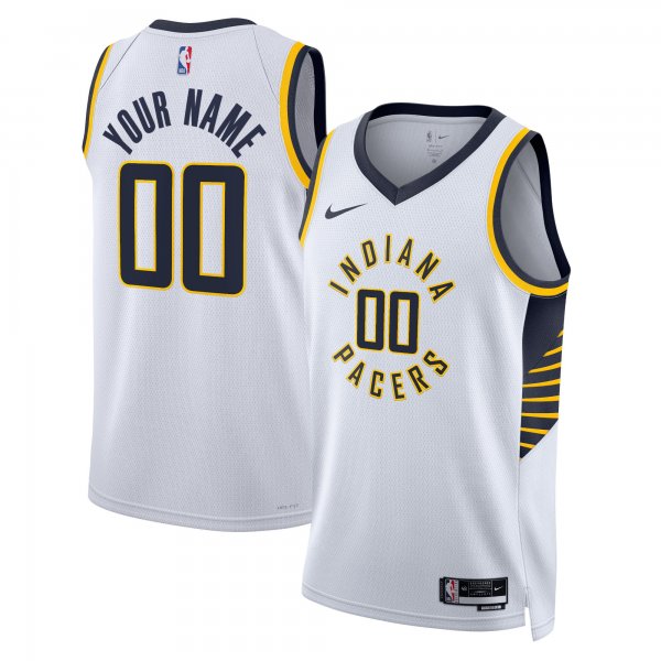 Unisex Indiana Pacers Nike White Swingman Custom Jersey - Association Edition