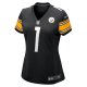 Women's Pittsburgh Steelers Number 1 Mom Nike Black Game Jersey