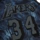 Men's Los Angeles Lakers Shaquille O'Neal Mitchell & Ness Black Hardwood Classics 1996/97 Tie-Dye Swingman Jersey