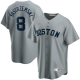 Men's NIKE Boston Red Sox #8 Carl Yastrzemski Road Cooperstown Collection Player Gray MLB Jersey