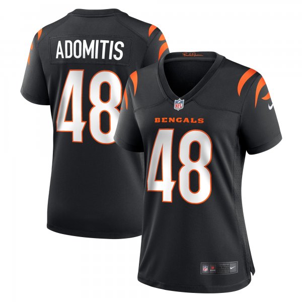 Women's Cincinnati Bengals Cal Adomitis Nike Black Game Player Jersey