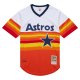 Men's Houston Astros Jeff Bagwell Mitchell & Ness White 2004 Cooperstown Collection Throwback Jersey