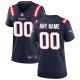 Women's New England Patriots Nike Navy Custom Game Jersey