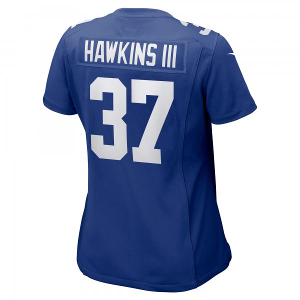 Women's New York Giants Tre Hawkins Nike  Royal  Game Jersey