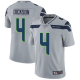 Men's Nike Seattle Seahawks #4 Michael Dickson Grey Alternate Stitched NFL Vapor Untouchable Limited Jersey