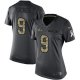 Nike Baltimore Ravens #9 Justin Tucker Black Women's Stitched NFL Limited 2016 Salute to Service Jersey