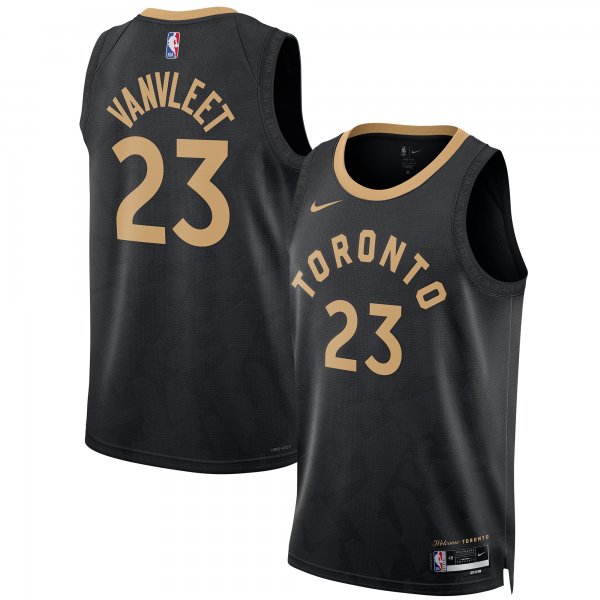 Unisex Toronto Raptors Fred VanVleet Nike Black 2022/23 Swingman Jersey - City Edition