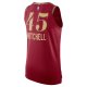 Men's Cleveland Cavaliers Donovan Mitchell Nike Wine  Jersey - City Edition