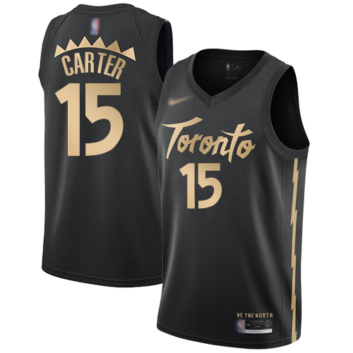 Toronto Raptors #15 Vince Carter Black NBA Swingman City Edition 2019/20 Jersey