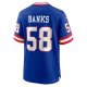 Men's New York Giants Carl Banks Nike Royal Classic Retired Player Game Jersey