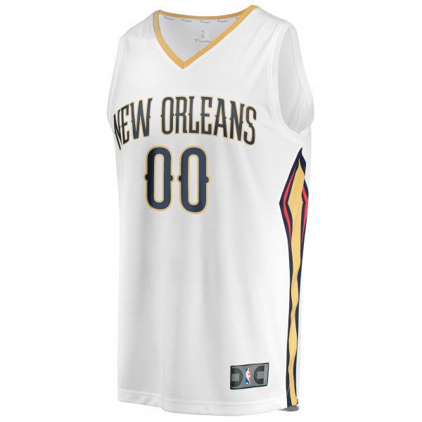 Youth New Orleans Pelicans  Fanatics White Fast Break Replica Custom Jersey - Association Edition