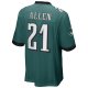 Men's Philadelphia Eagles Eric Allen Nike Midnight Green Game Retired Player Jersey