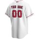 Men's Los Angeles Angels Nike White Home Replica Custom Jersey