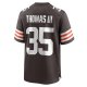 Men's Cleveland Browns Charlie Thomas Nike  Brown Team Game Jersey