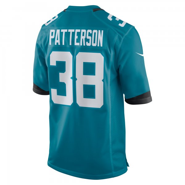 Men's Jacksonville Jaguars Riley Patterson Nike  Teal Team Game Jersey