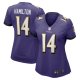 Women's Baltimore Ravens Kyle Hamilton Nike Purple Player Game Jersey