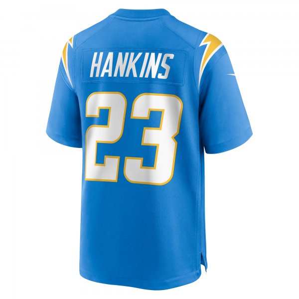 Men's Los Angeles Chargers Matt Hankins Nike  Powder Blue Team Game Jersey