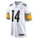 Men's Pittsburgh Steelers George Pickens Nike White Game Player Jersey