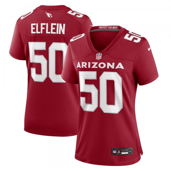 Women's Arizona Cardinals Pat Elflein Nike  Cardinal Team Game Jersey