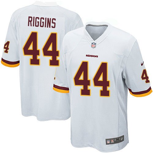 Washington Redskins #44 John Riggins Men's Game White Road NFL Nike Jersey