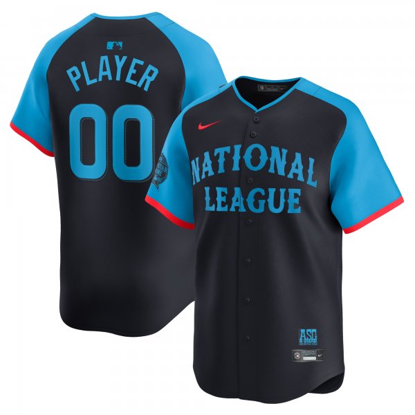 Men's National League Nike Navy 2024 MLB All-Star Game Pick-A-Cool Base Jersey