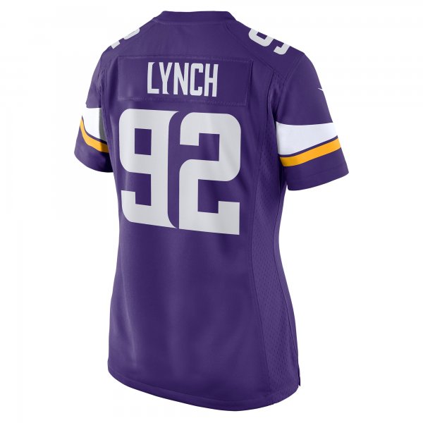 Women's Minnesota Vikings James Lynch Nike Purple Game Player Jersey