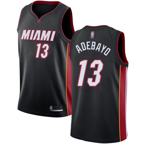 Miami Heat #13 Bam Adebayo Black Basketball Swingman Icon Edition Jersey