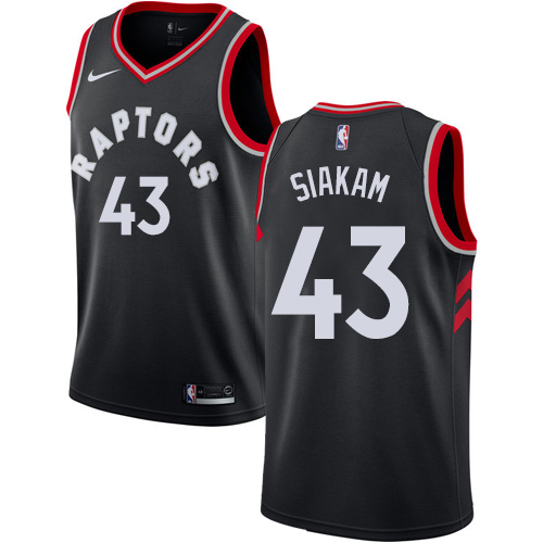 Men's Nike Toronto Raptors #43 Pascal Siakam Black Swingman Statement Edition NBA Jersey