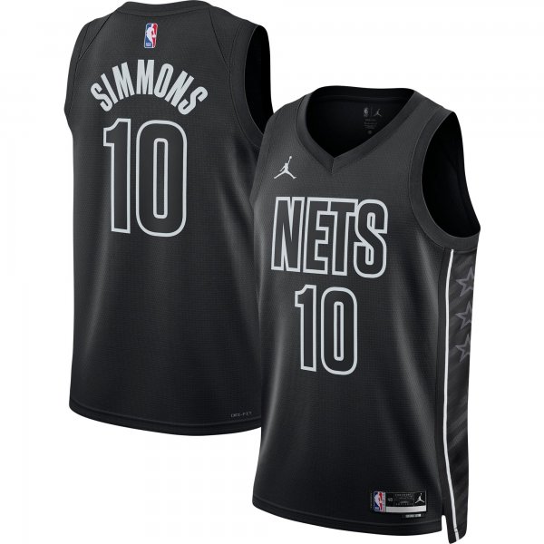 Unisex Brooklyn Nets Ben Simmons Jordan Brand Black Swingman Jersey - Statement Edition