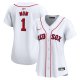 Women's Boston Red Sox Nike White #1 Mom Home Limited Jersey