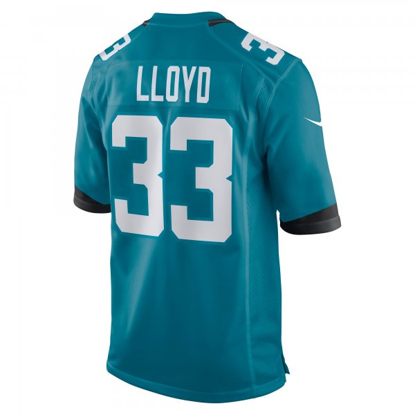 Men's Jacksonville Jaguars Devin Lloyd Nike Teal Player Game Jersey