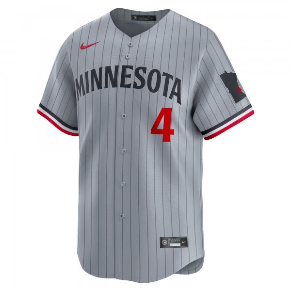 Men's Minnesota Twins Carlos Correa Nike Gray Road Limited Player Jersey