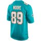 Men's Miami Dolphins Nat Moore Nike Aqua Game Retired Player Jersey