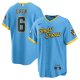 Men's Milwaukee Brewers Lorenzo Cain Nike Powder Blue City Connect Replica Player Jersey