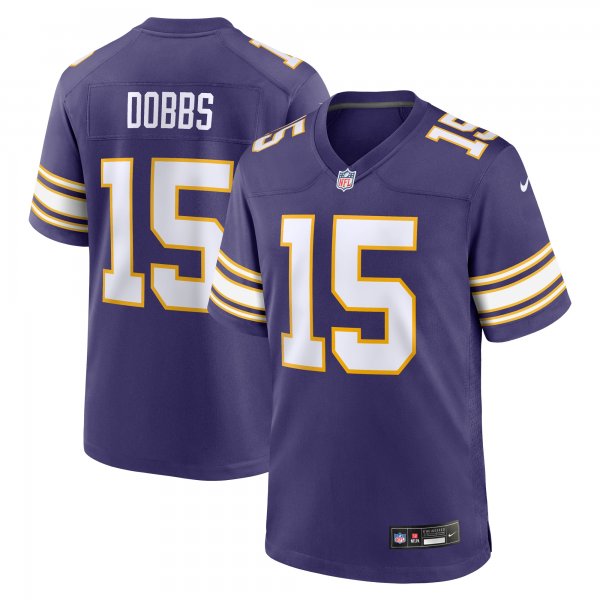 Men's Minnesota Vikings Joshua Dobbs Nike Purple Alternate Game Jersey