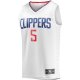 Men's LA Clippers Bones Hyland Fanatics White Fast Break Player Jersey - Association Edition