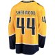 Men's Nashville Predators Kiefer Sherwood Fanatics Gold Home Breakaway Player Jersey