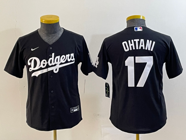 Youth Los Angeles Dodgers #17 Nike Black Shohei Ohtani Jersey