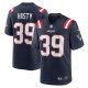 Men's New England Patriots Jamycal Hasty Nike  Navy Team Game Jersey