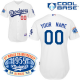 Los Angeles Dodgers Personalized White w/1955 World Series Anniversary Patch MLB Jersey